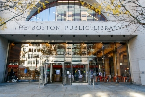 Front Entrance to The Boston Public Library