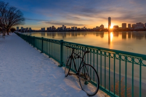 Boston Jamaica Pond in Early Morning Light